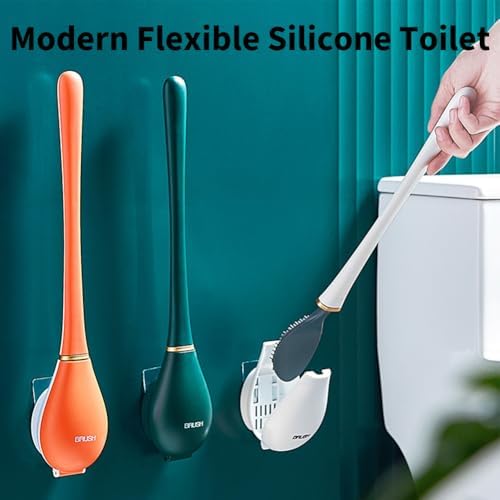 Dubnat Lekxagabo Silicone Toilet Brush Set