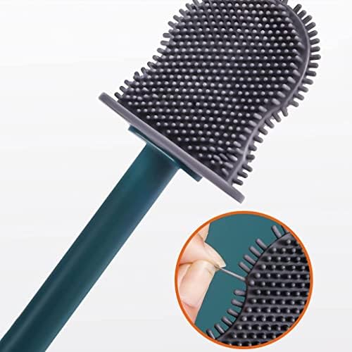 RUVOO Toilet Brush and Holder with Long Handle White 1638cm