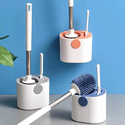 SUREK Soft Silicone Toilet Brush with Holder Set 1