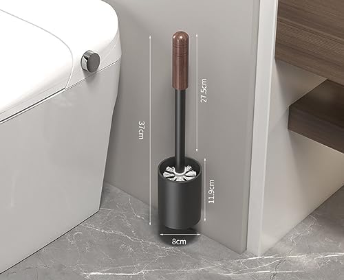 YEAMKE Toilet Brush with Removable Handle and Soft Bristles 1