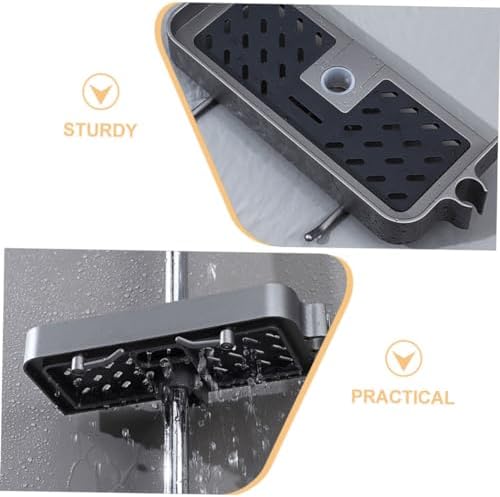 BRIGHTFUFU Shower Bar Basket Organizer for Bathroom Essentials