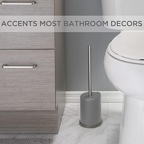Bath Bliss Toilet Brush with Self Closing Lid and 360 Degree Head
