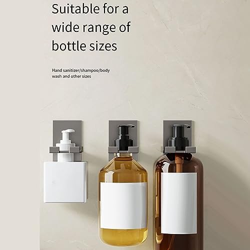 Adjustable Wall-Mounted Shampoo Bottle Holder