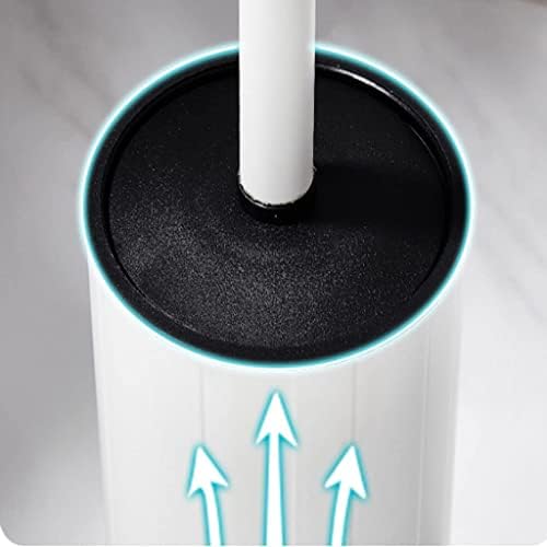 KAAZEE Toilet Brush Set with Holder - Durable Compact for Small Bathrooms