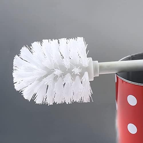 INKTUS Red Toilet Brush with Stand Set