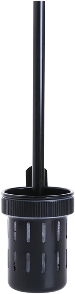 Black 360 Toilet Brush with Holder for Bathroom Cleaning