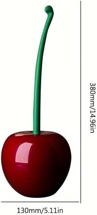 Cherry Shaped Toilet Brush with Holder Durable