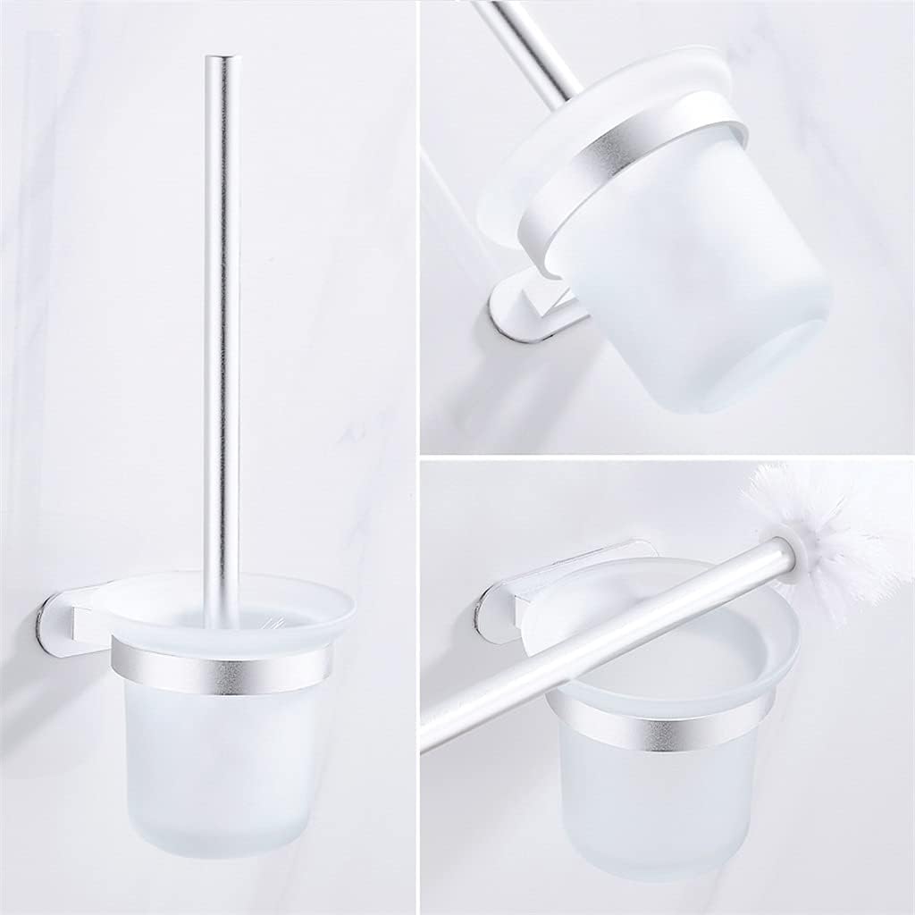 DLUXCA Toilet Brush Holder with Glass Caddy
