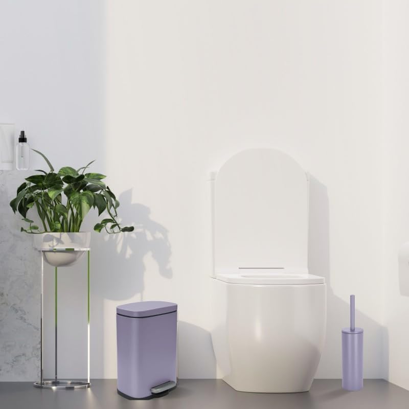 Spirella Akira Toilet Brush with Holder Lavender Matt