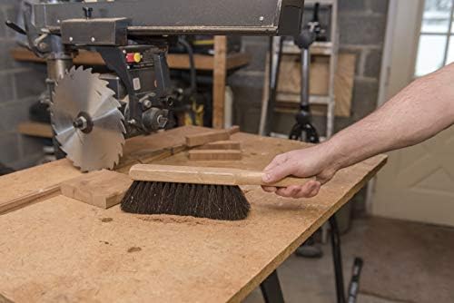 Quickie Horse Hair Bench Brush with 135 Inch Wooden Handle