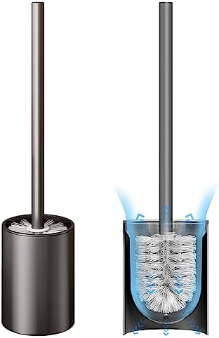 Esusom Toilet Brush and Holder Set with Durable Bristles