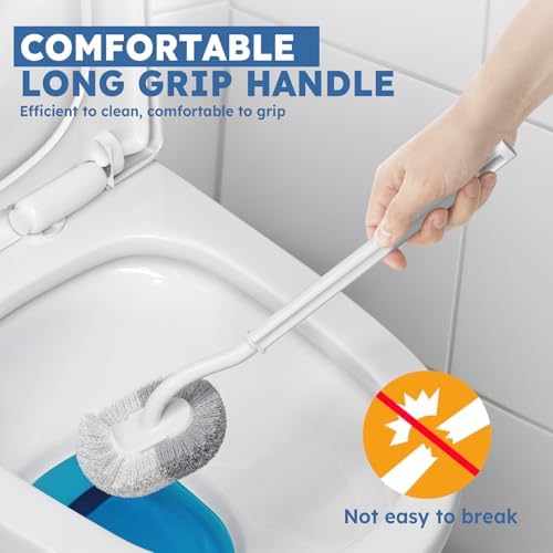 TRENTI Toilet Brush 2-Pack with Holder Set