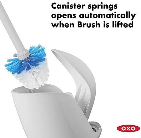 OXO Toilet Cleaning Bundle - Brush Plunger with Canisters