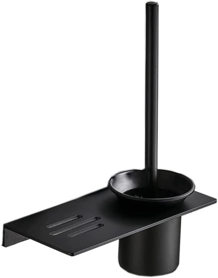 INKTUS Toilet Brush with Holder and Long Handle for Bathroom Cleanliness