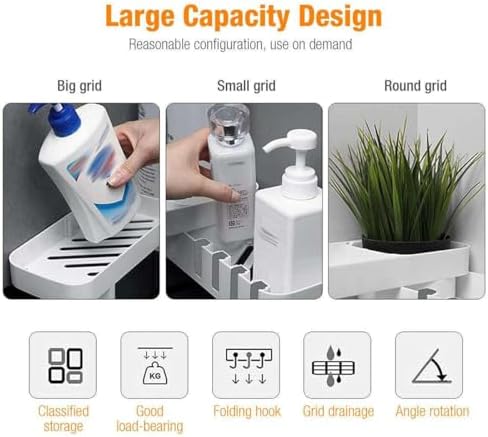 FINANCIALLY LIT LKOP 2 Tier Shower Caddy Organizer
