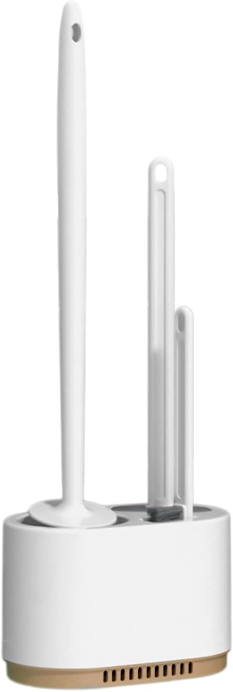 3 in 1 Toilet Brush and Holder Set