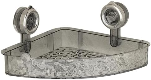 JENPECH Suction Cup Shower Caddy Clear Wall Organizer Grey 2