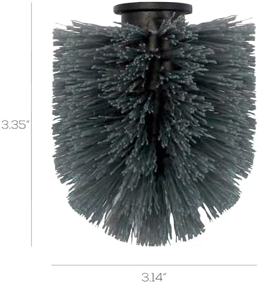 Vigar Toilet Bowl Brush Refill 2 Pack Black
