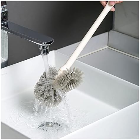 TOMYEUS Toilet Brush with Wall Mount and Long Handle