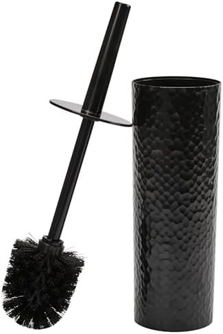 Bath Bliss Hammered Texture Toilet Brush in Black 1