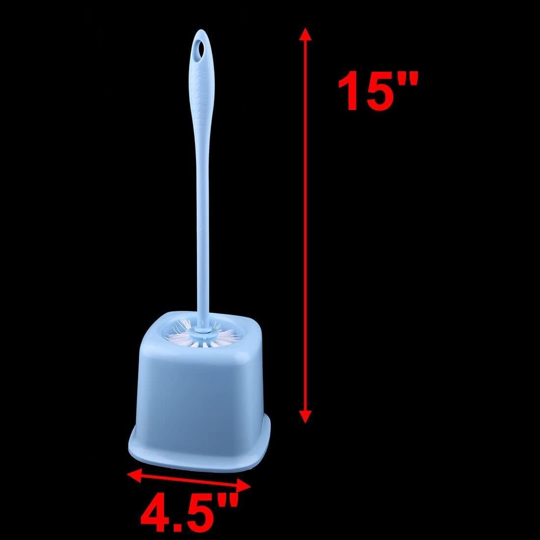 Plastic Toilet Brush Holder with Round Bristle Head