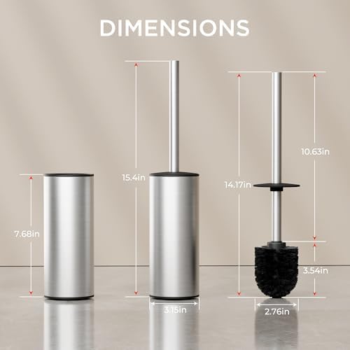 FORIOUS Toilet Brush and Holder Set