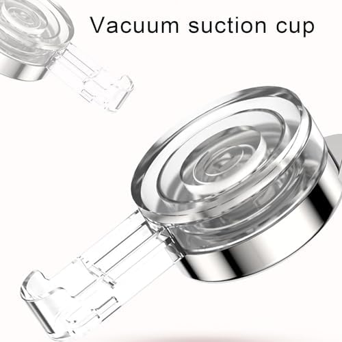 JENPECH Suction Cup Shower Caddy Clear Wall Organizer Grey 2