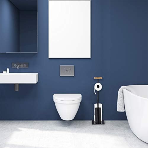 Relaxdays Toilet Brush Set with Paper Holder and Storage