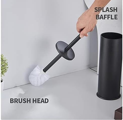 ZTBH Toilet Brush Holder Aluminum Brushed Gold