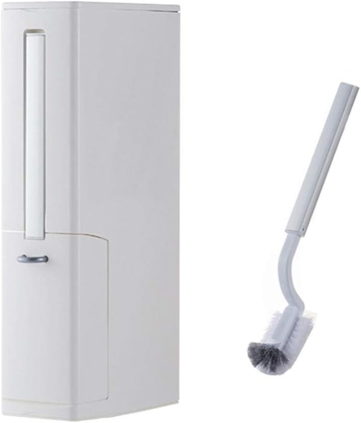 Toilet Brush Holder Set with Waste Bin - Slim Durable