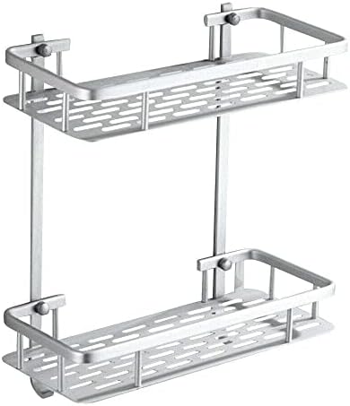 FINANCIALLY LIT 2 Tier Shower Caddy with Corner Shelf