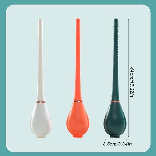 LANMOK Modern Wall-Mounted Toilet Brush with Dispenser