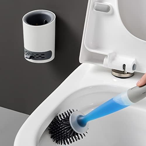 Round Head Liquid Toilet Brush with Hanging Hook
