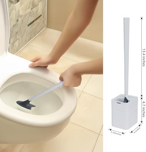 Broombi Sani-Flex Toilet Brush with Drip-Less Holder