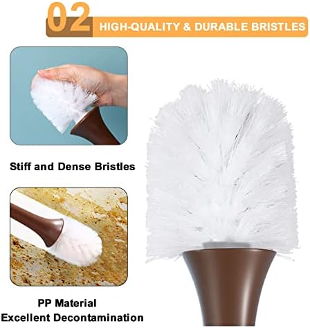 XXFLOWER Giraffe Toilet Brush Compact Cute Design