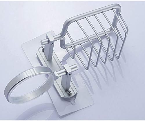 Bathroom Accessories Aluminum Toilet Brush Set with Shelf and Basket