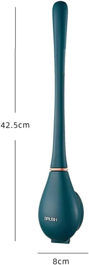 EZGHAR Modern Flexible Silicone Toilet Brush Set