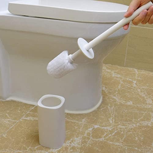 Plastic Toilet Brush with Holder for Space-Saving Deep Cleaning