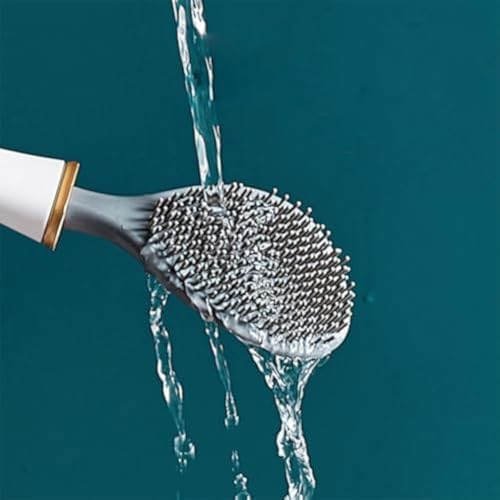 EZGHAR Modern Flexible Silicone Toilet Brush Set