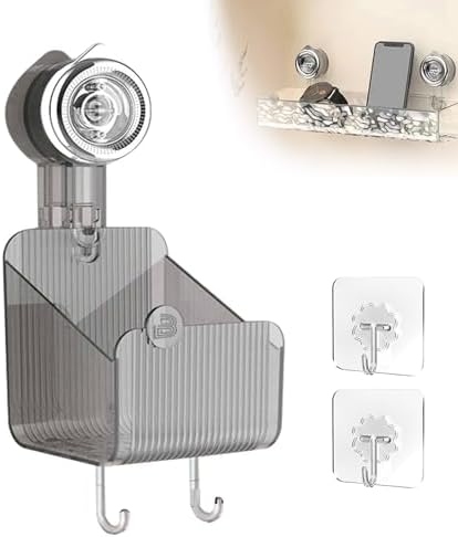 Circular Suction Cup Wall Shelf No Drill Mount
