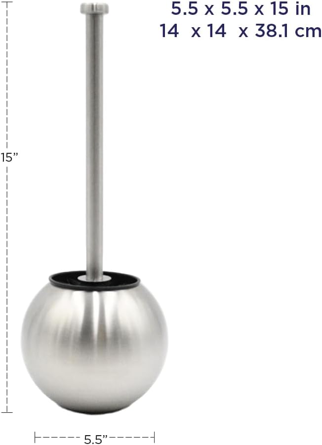 TRIO HOME Toilet Brush and Holder 2 Pack 1