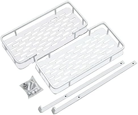FINANCIALLY LIT 2 Tier Shower Caddy with Corner Shelf