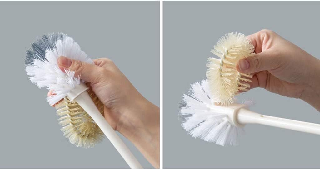 KAAZEE Double Head Toilet Brush Holder Set