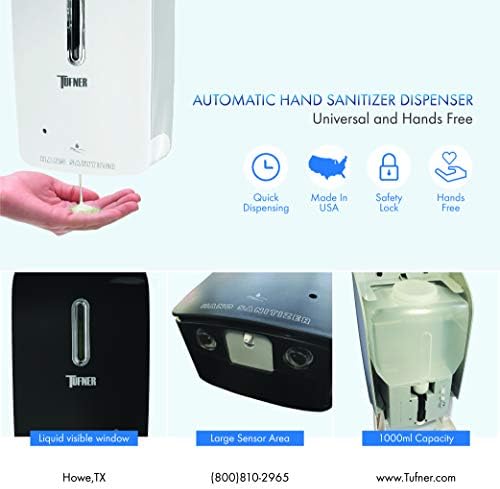 Optima Scale Hands-Free Sanitizer Dispenser Stand - Made in USA