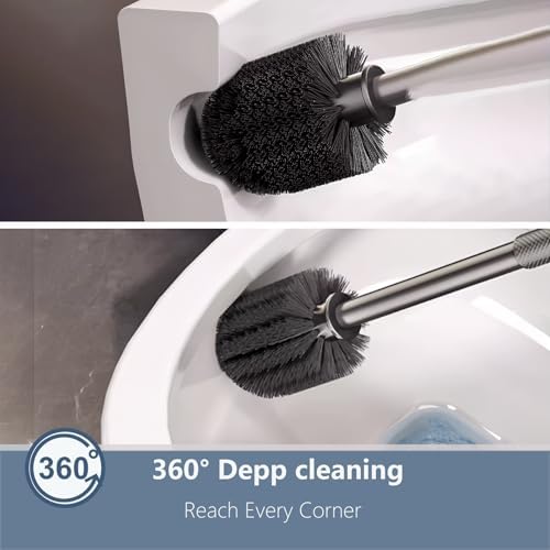 GHYFFF 2 Pack Wall Mounted Toilet Brush Set