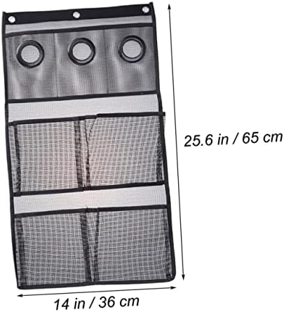 DECHOUS 3 Hooks 7 Sections PVC Mesh Shower Organizer