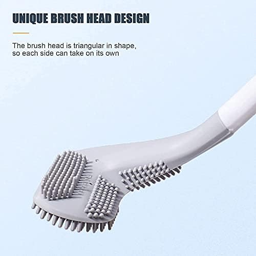 WinCheer Toilet Brush and Holder Set with 360 Deep Cleaning