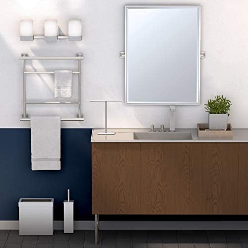 Gatco 1489 Square Toilet Brush Holder Satin Nickel 1