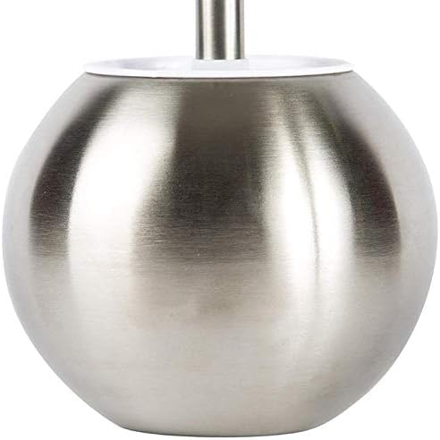 SPOUR Toilet Brush Set with Holder Silver