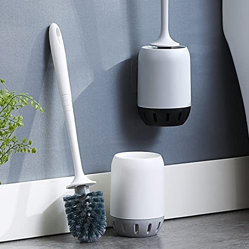Toilet Brush Set with Soft Hair and Long Handle